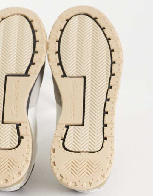 Lacoste Slam Break sneaker in crema e marrone scuro, 3 di 5