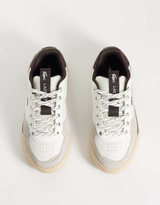 Lacoste Slam Break sneakers i creme og mørkebrun, 2 af 5