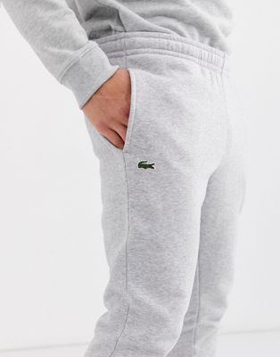 Lacoste slim fit basic joggers in grey 