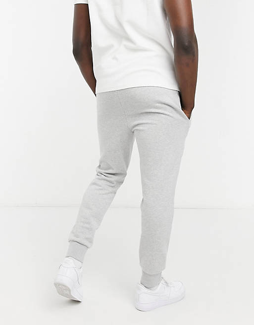  Lacoste slim fit basic joggers in grey 