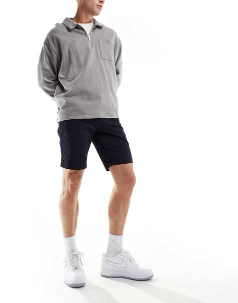 Lacoste slim fit chino shorts in navy - view 1