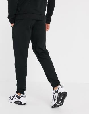 lacoste joggers black