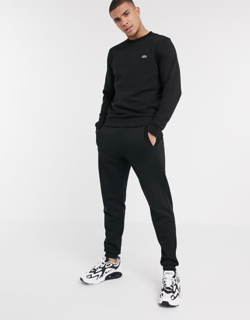 Lacoste slim cuffed jogging on sale bottoms