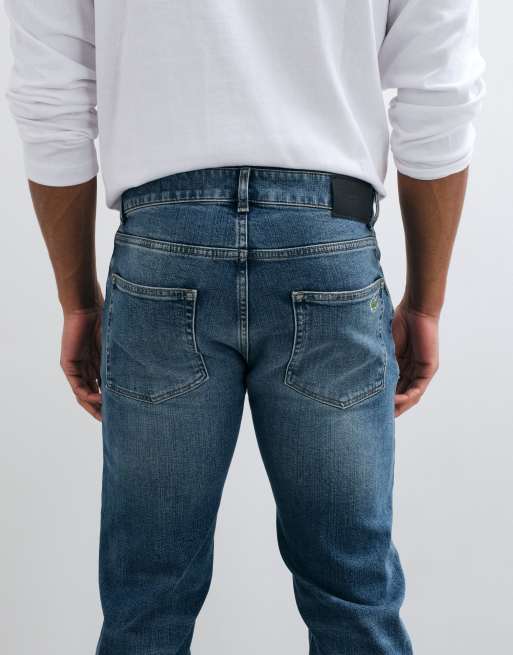Lacoste slim fit indigojeans i denim med mellemvask, 3 af 5
