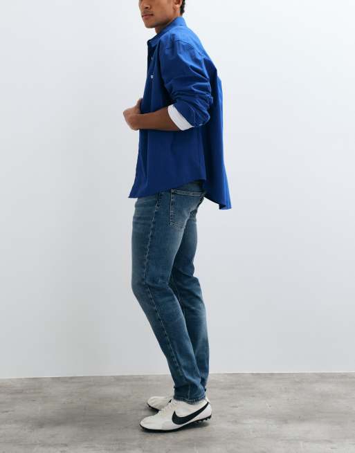 Lacoste Slim-Fit-Jeans in Indigo in mittlerer Denim-Waschung, 2 von 5