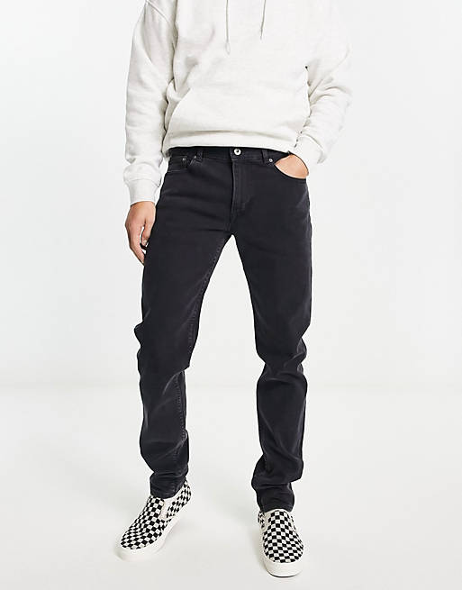 Lacoste slim fit jeans in washed black