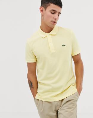 yellow lacoste polo shirt