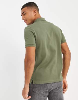 khaki lacoste polo shirt