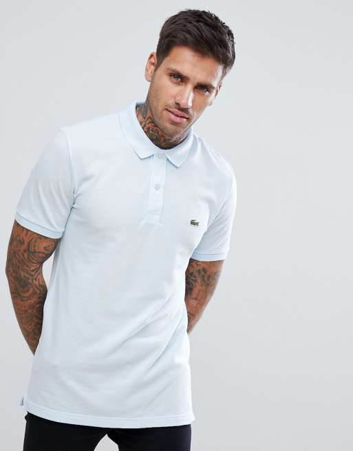 Lacoste Slim Fit Logo Polo Shirt In Sky Blue