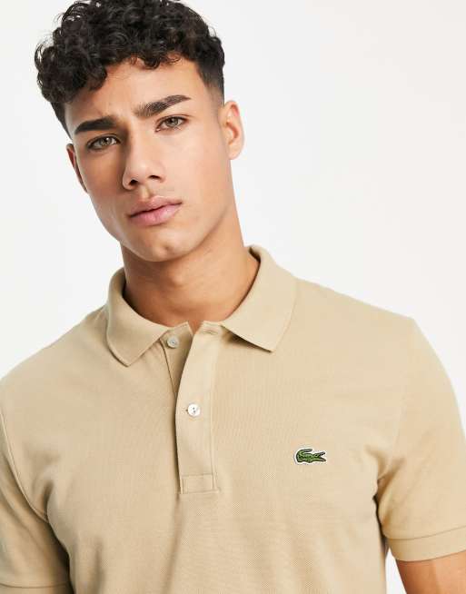 Beige on sale lacoste polo