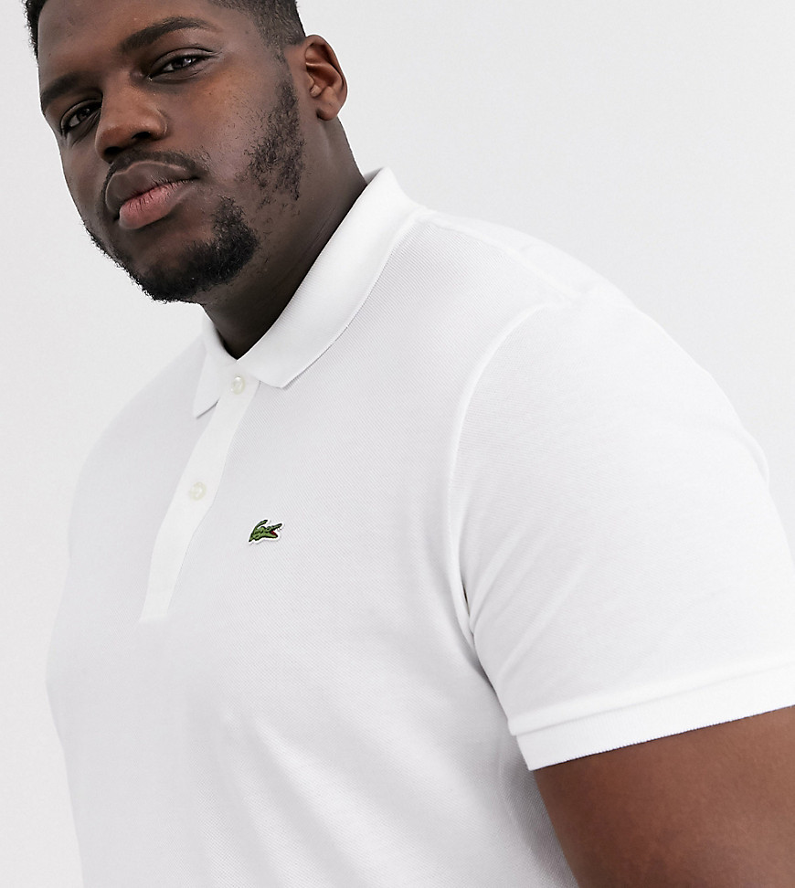 Lacoste - Slim-fit piqué poloshirt in wit