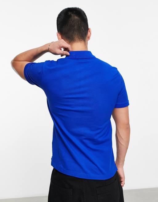 Royal blue clearance polo shirt back