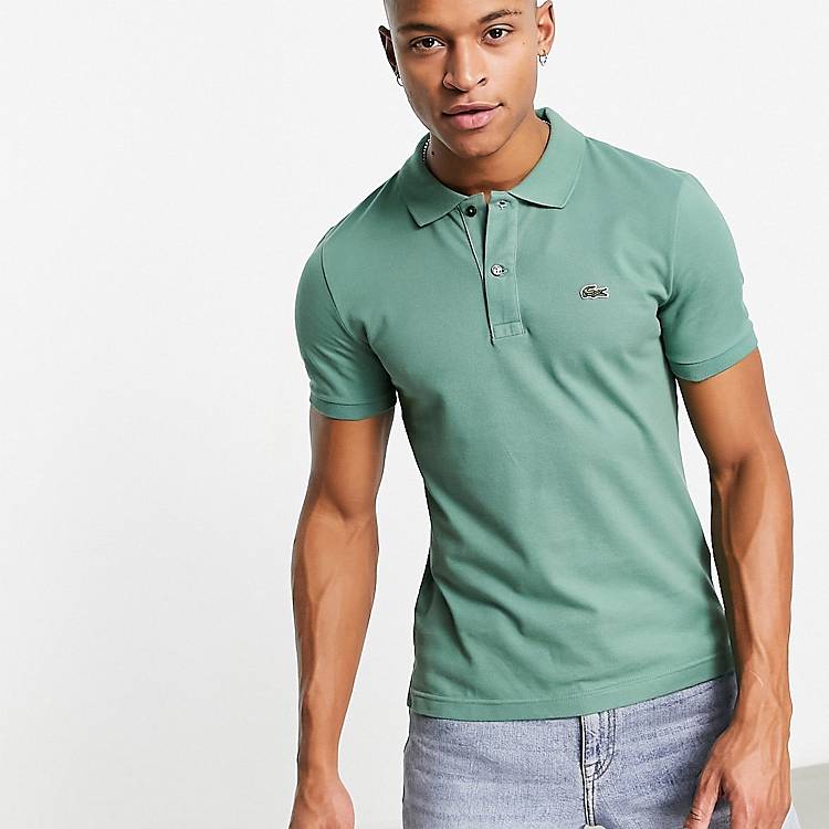Lacoste slim fit polo shirt in green | ASOS
