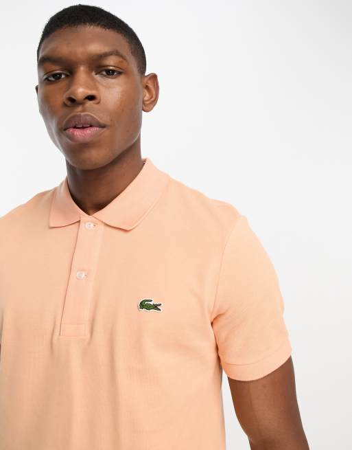 Peach lacoste clearance shirt