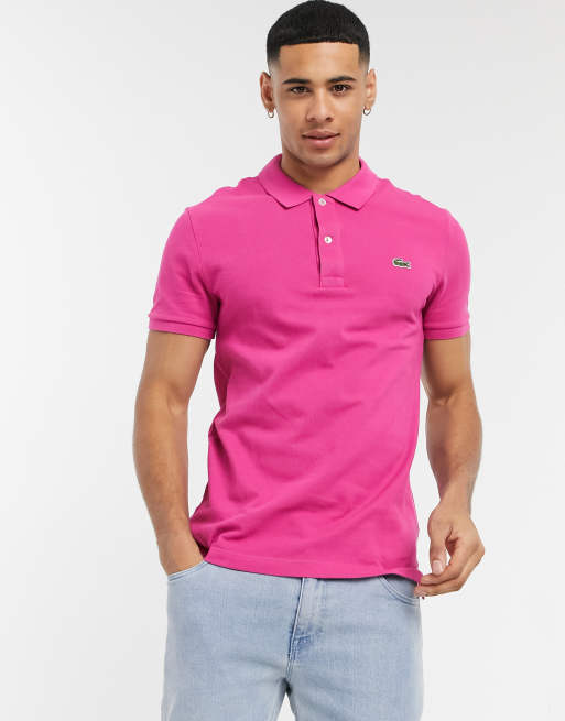 Men's slim fit outlet petit piqué polo shirt