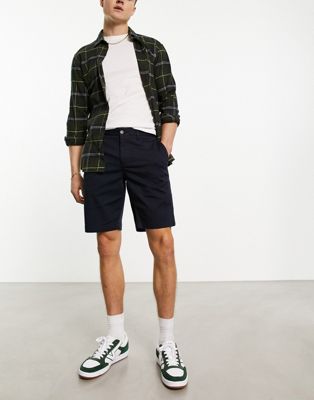 Lacoste slim fit chino shorts in navy