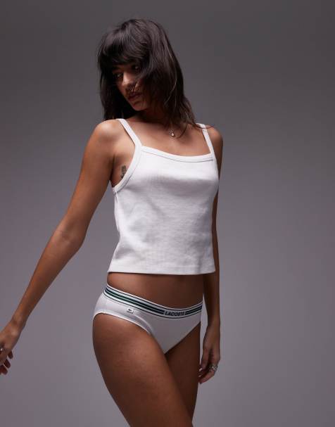 Lacoste - Slip bianchi con fascia elastica con logo centrale - view 1