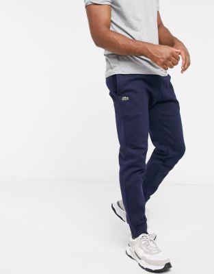 Lacoste small logo cuffed joggers in 