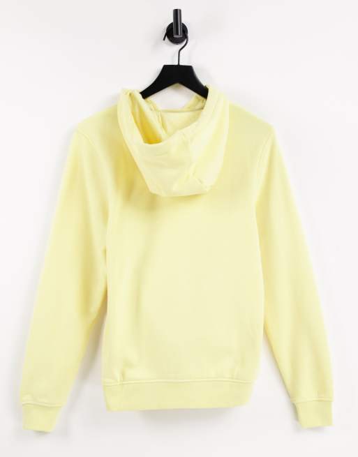 Lacoste small logo overhead hooded sweat in yellow