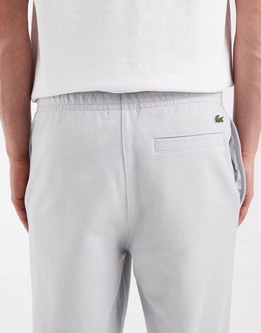 Lacoste - Smalle joggingbroek van jersey in lichtgrijs, 4 van 5