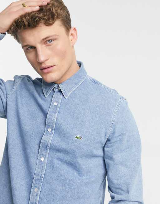 Lacoste snap button denim shirt