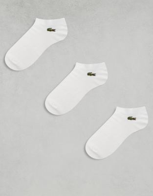 Lacoste – Sneakersocken im 3er-Pack in Weiß - view 1
