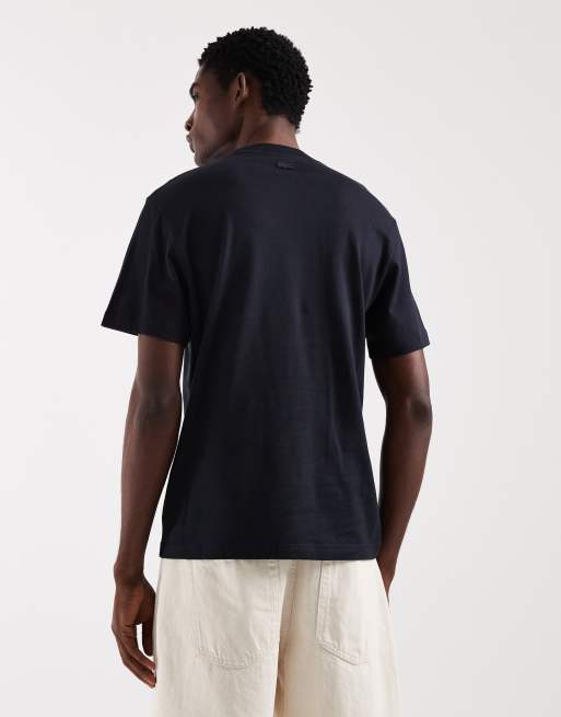 Lacoste - Sort T-shirt med logo i afslappet pasform, 3 af 5