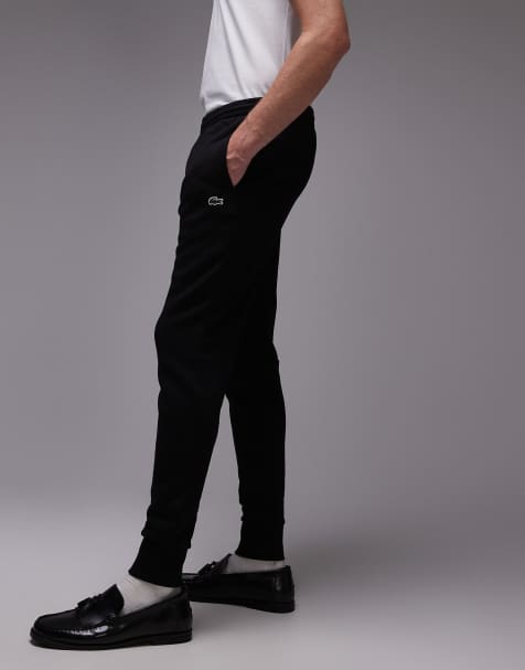 Lacoste - Sorte sweatpants med logo i slim fit - view 1