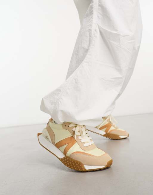Lacoste - Spin Deluxe - Sneakers i råhvid og lysebrun