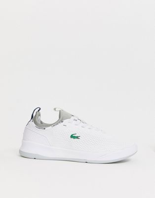 lacoste spirit trainers in white