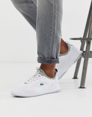 lacoste spirit trainers in white