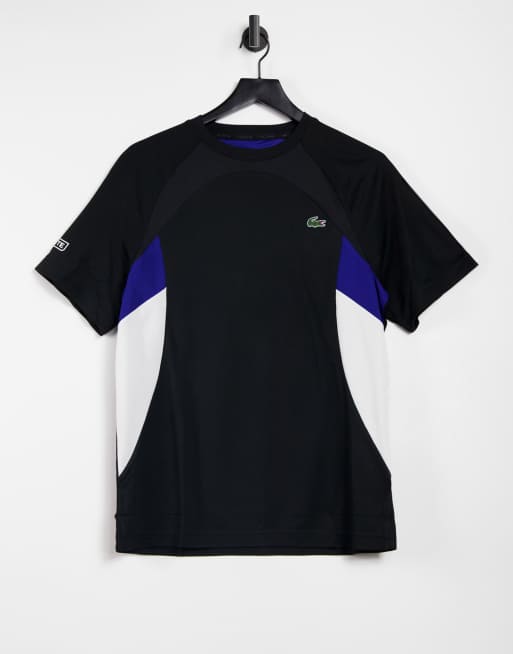 Men’s Lacoste SPORT Crew Neck Breathable Colourblock T-shirt