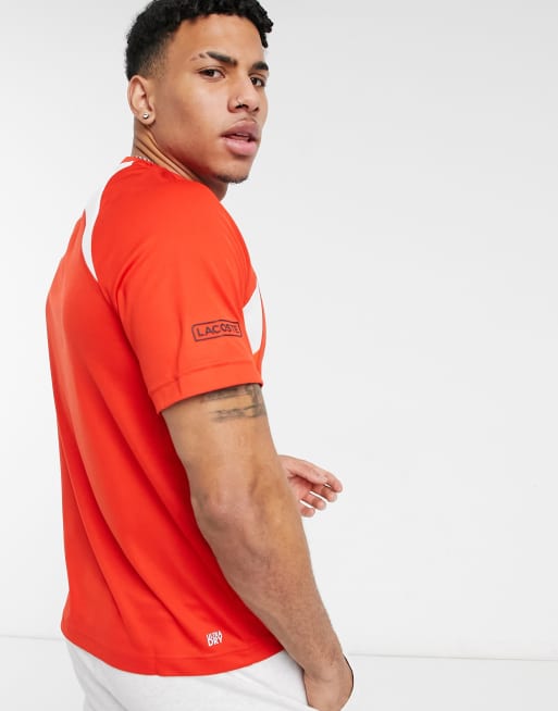 Lacoste sport breathable colourblock tennis t-shirt, 2 of 4
