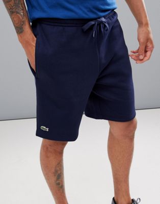 Lacoste Sport fleece shorts in navy 