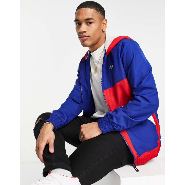 Lacoste Sport jacket in blue red