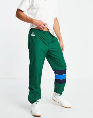 green lacoste joggers