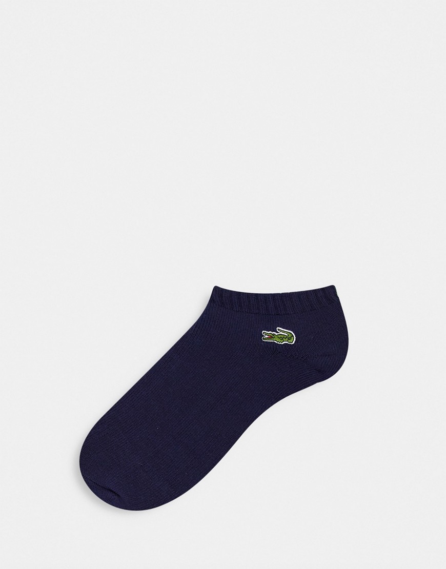 Lacoste Sport logo ankle socks-Navy