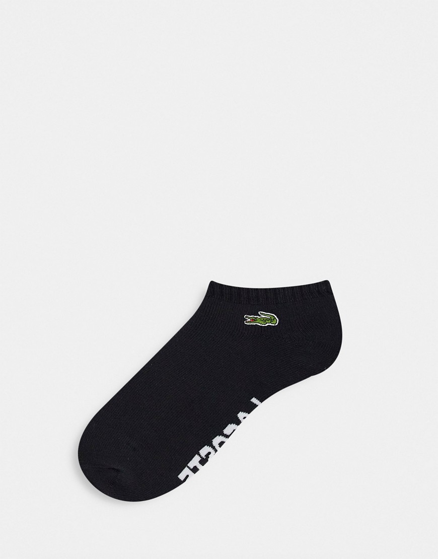Lacoste Sport logo ankle socks-Black