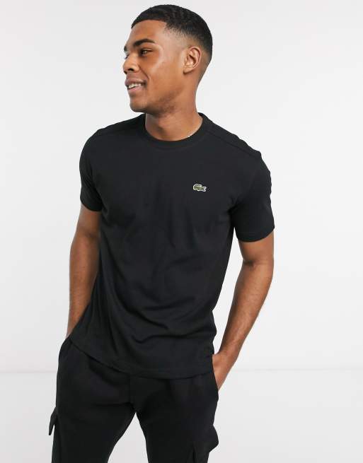 Lacoste Sport logo t shirt in black