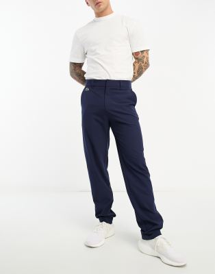 Lacoste Sport regular fit trousers in navy - ASOS Price Checker