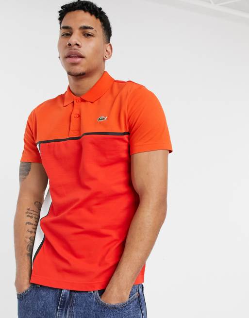 Polo lacoste noir et rouge deals