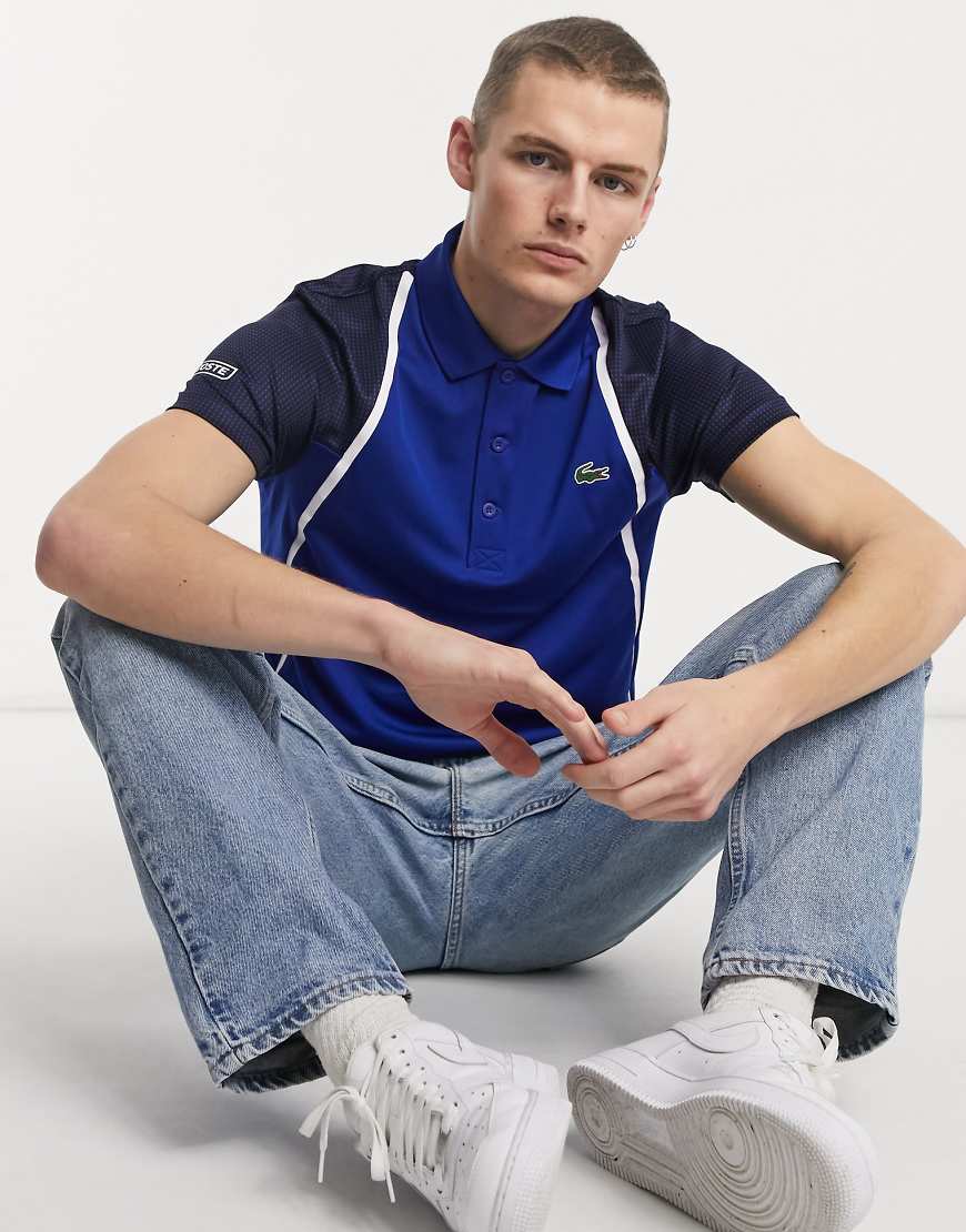 Lacoste Sport Polo style tennis en tulle respirant Lacoste Sport Polo style tennis en tulle respirant
