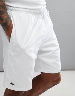 white lacoste shorts