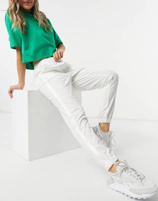 white lacoste tracksuit bottoms