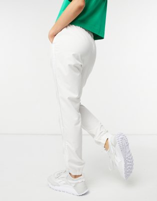 white button trousers