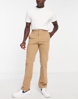 Lacoste standard fit pants in beige - ASOS Price Checker