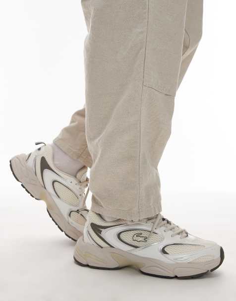 Lacoste - Storm 96 2K - Råhvide/kakigrønne sneakers - view 1