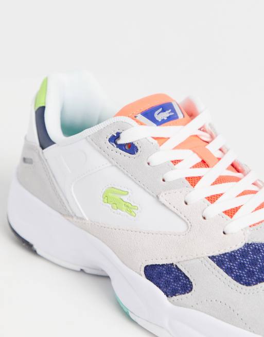 Lacoste Storm 96 Baskets Blanc multicolore