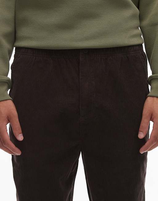 Lacoste straight leg trousers in brown, 4 of 5