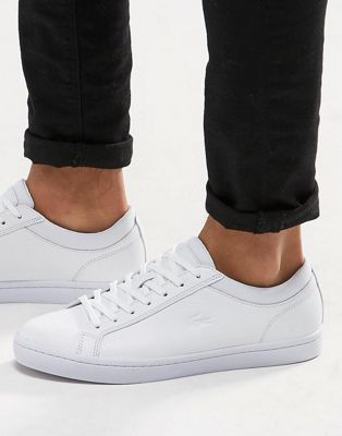 lacoste straightset leather sneaker